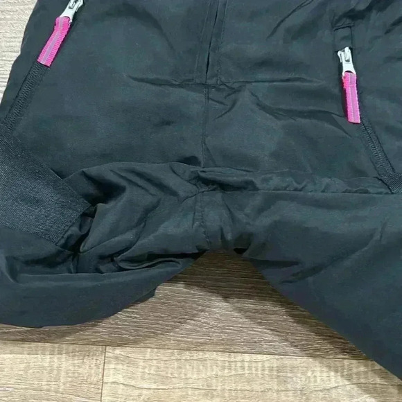 Champion Black Pink Winter Snow Ski Pant Overall Bibs Suspenders Girls X-Small - Picture 5 of 10